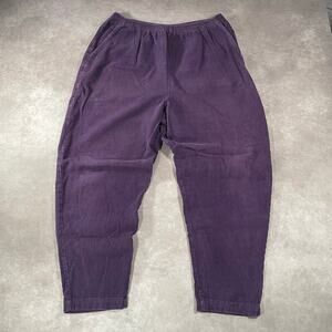 90’s Women’s Unbranded Purple Baggy Corduroy Pants